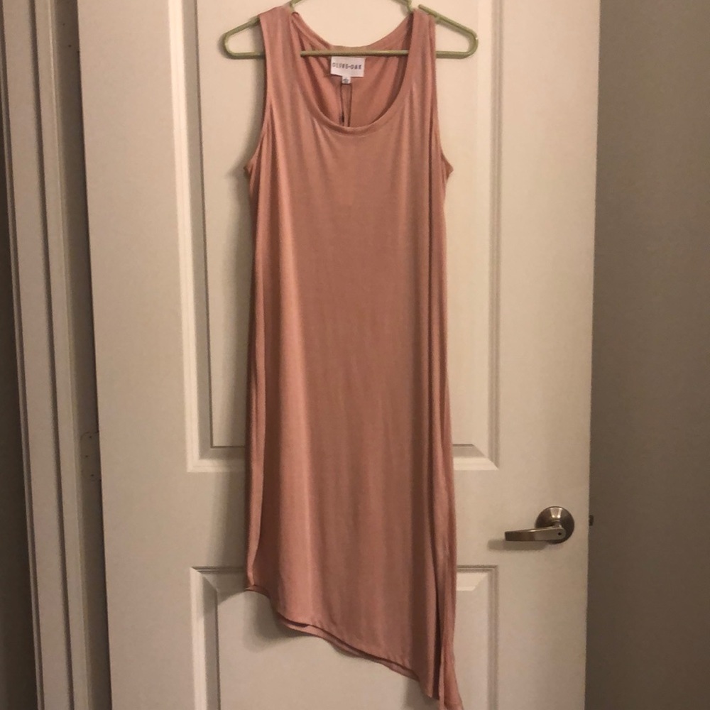 Pink asymmetrical dress